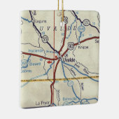 Uvalde TX kaart Keramisch Ornament (Rechts)