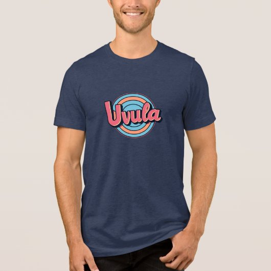 Uvula: Onbezongen Held van het Mondgebied Tri-Blend Shirt (Voorkant)