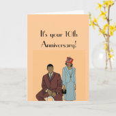 Uw 10de verjaardag kaart (Gele Bloem)