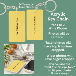 Uw 1 of 2 brede treinfoto sleutelhanger