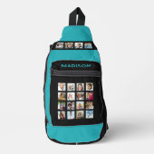 UW 20 Foto's & Naam Sling Bag (Voorkant)