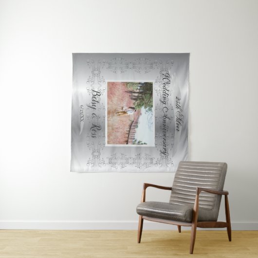 Uw 25e bruiloft jubileum wandkleed (In Situ (horizontaal))