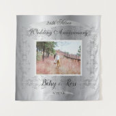 Uw 25e bruiloft jubileum wandkleed (Voorkant)