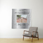 Uw 25e zilveren bruiloft Jubileum Wandkleed (In situ)