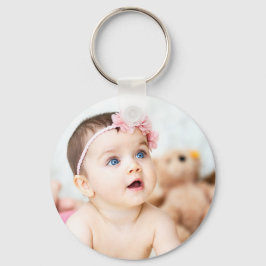 Uw 2 foto personaliseer kinderfoto's sleutelhanger