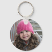 Uw 2 Foto personaliseert de Sleutelhanger van de A (Achterkant)