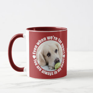 UW 2 FOTO'S EN MONOGRAM-mokken ver van elkaar Mok