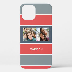 UW 2 FOTO'S EN NAAM Stripes Patroongevallen Case-Mate iPhone Case