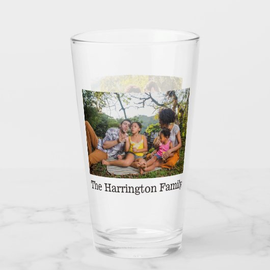 UW 2 foto's en noem aangepast glas (Achterkant)