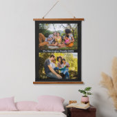 UW 2 Foto's en tekst op maat Hangend Wandkleed (Slaapkamer)