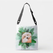 Uw 2 Foto's in Palm Leaf Lijsten aangepaste tassen (Voorkant)