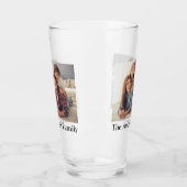 UW 2 foto's & naam op maat Glas (Links)