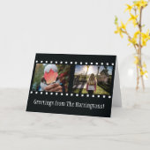 UW 2 FOTO'S & TEKST "filmstrip" wenskaart Kaart (Gele Bloem)