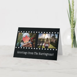 UW 2 FOTO'S & TEKST "filmstrip" wenskaart Kaart