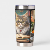 Uw 3 Cat foto's Artistiek Geïsoleerde Drinkbeker (Voorkant)