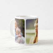 Uw 3 foto's afgeronde Sjabloon Mok (Voorkant links)