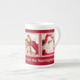 UW 3 FOTO'S EN AANGEPASTE mok met Kerstmis