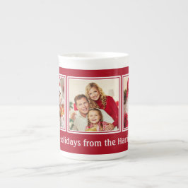 UW 3 FOTO'S EN AANGEPASTE mok met Kerstmis