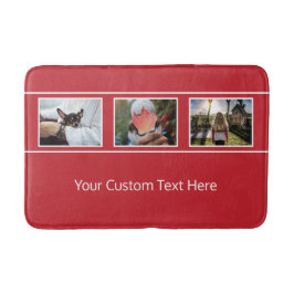 UW 3 FOTO'S EN aangepaste TEKST-badmatten Badmat