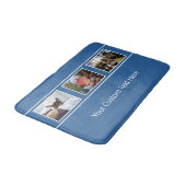 UW 3 FOTO'S EN aangepaste TEKST-badmatten Badmat (Gekanteld)