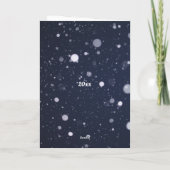 Uw 3 Onmiddellijke foto's personaliseren het Sneeu Feestdagen Kaart (Achterkant)