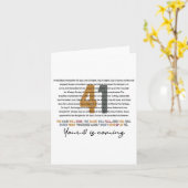 Uw 41 komt Gods geloof Christelijk Kaart (Gele Bloem)