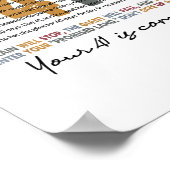 Uw 41 komt Gods geloof Christelijk Poster (Hoek)