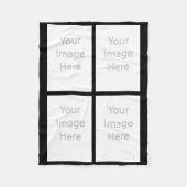 Uw 4 aangepaste foto's... fleece deken (Voorkant)