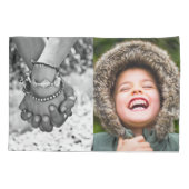 Uw 4-foto-Kussensloop dubbelzijdige Sjabloon Kussensloop (Achterkant)