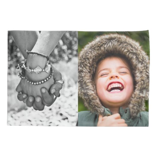 Uw 4-foto-Kussensloop dubbelzijdige Sjabloon Kussensloop (Achterkant)