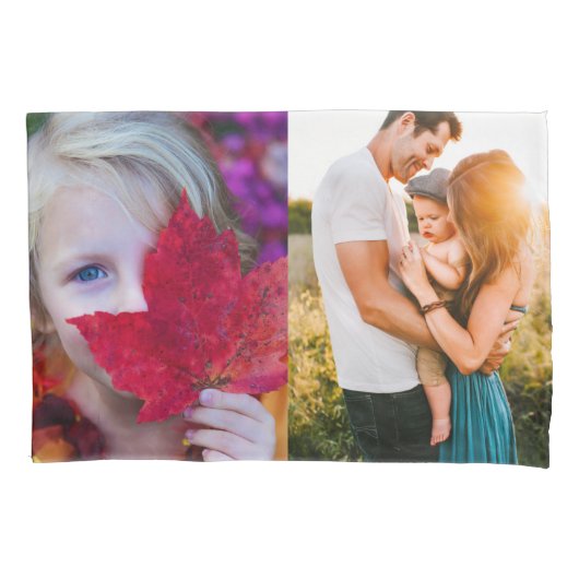 Uw 4-foto-Kussensloop dubbelzijdige Sjabloon Kussensloop (Voorkant)