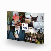 UW 4 FOTOS aangepast monogram en jaarlijks fotoblo Fotoblokken (Rechts)