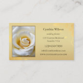 Uw 4 foto's Elegant Gold Wedding Planner Visitekaartje (Achterkant)