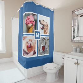 UW 4 FOTO'S EN MONOGRAM-douchergordijn Douchegordijn
