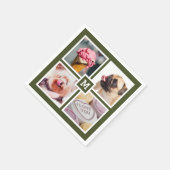 UW 4 FOTO'S EN MONOGRAM papieren servetten (Hoek)