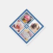 UW 4 FOTO'S EN MONOGRAM papieren servetten (Hoek)