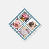 UW 4 FOTO'S EN MONOGRAM papieren servetten (Hoek)