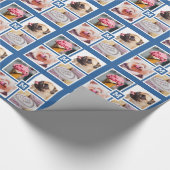 UW 4 FOTO'S EN MONOGRAM-verpakkingspapier Cadeaupapier (Hoek)