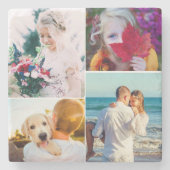 Uw 4 foto's met marmer Stone Onderzetter (Voorkant)