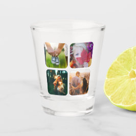 Uw 4 foto's met ruw glas Sjabloon