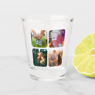 Uw 4 foto's met ruw glas Sjabloon
