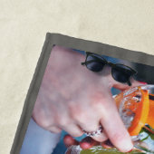 UW 4 FOTO'S & NAAM aangepaste badhanddoek (In situ)