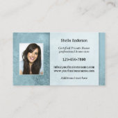 Uw 4 foto's Privé Zorgverzekering Visitekaartje (Achterkant)