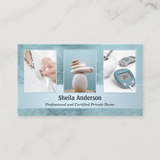 Uw 4 foto's Privé Zorgverzekering Visitekaartje (Voorkant)