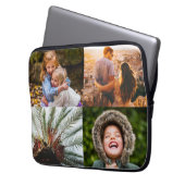 Uw 4-foto's rand afdrukken laptoptas laptop sleeve (Voorkant Links)
