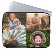 Uw 4-foto's rand afdrukken laptoptas laptop sleeve (Voorkant)