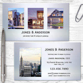 Uw 4 Visitekaartje met metallische foto's