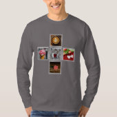 UW 5 FOTO'S aangepaste kleding T-shirt (Voorkant)