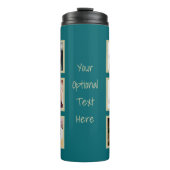 UW 6 FOTO'S aangepaste tumbler Thermosbeker (Voorkant)