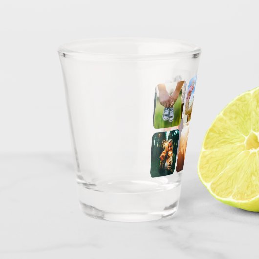 Uw 6 foto's met ruw glas Sjabloon (Links)